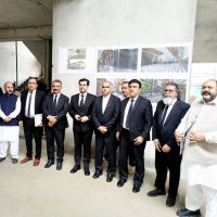 On a special request from Syed Wajid Gillani President IHCBA and Ch Manzoor Ahmed Jajja Secretary IHCBA Mr. Justice Inam Amin Minhas and Mr. Justice Azam Khan visited the under-construction Litigation Complex.